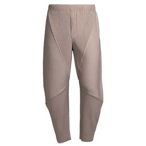 Issey Miyake Arc Pleated Pants size 3 JF131 alpaca brown